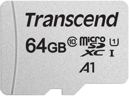 Карта памяти Transcend microSDXC 64Gb UHS-I U1 (TS64GUSD300S)