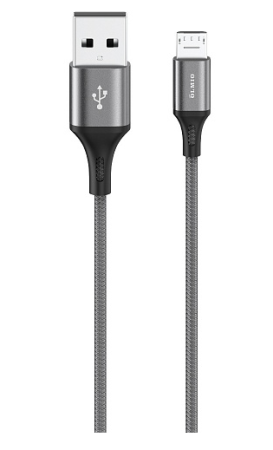 Кабель Olmio Basic USB 2.0 - microUSB 1.2м 2.1А серый