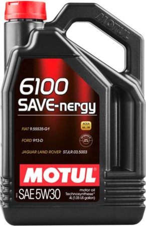Моторное масло Motul 6100 Save-Nergy 5w30 A5/B5 SL 4л
