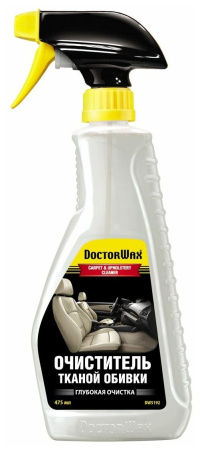 Очиститель Doctor Wax для обивки тканой и ковровой, триггер 480мл DW5192