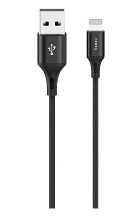 Кабель Olmio Basic USB 2.0 - Lightning 1.2м 2.1А черный 041649