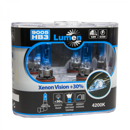 Галогенная лампа Lumen HB3 Xenon Vision  30%