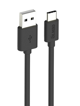 Кабель Olmio USB 2.0 - USB Type-C 1м черный