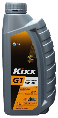 Моторное масло Kixx G1 SN/CF ACEA A3/B4 5W-40 1л синтетика 000030027