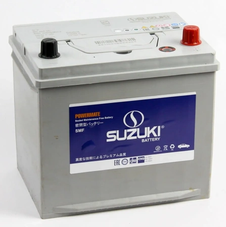 Автомобильный аккумулятор SUZUKI 6CT-60.0 60Ач (обратная, бортик) SZ(65D23L)