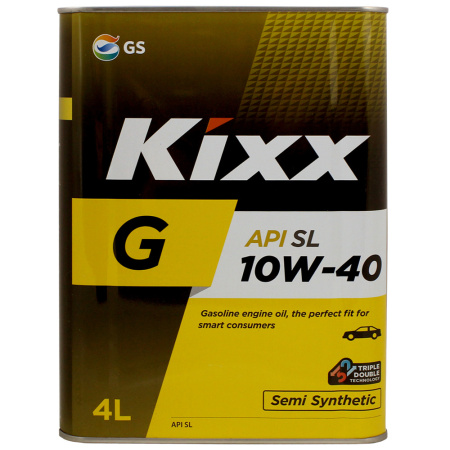 Моторное масло Kixx G SL/CF 10w40 4л полусинтетика