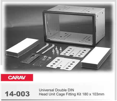 Универсальная корзина для крепления 2 DIN магнитолы CARAV 14-003