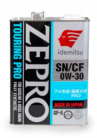 Моторное масло Idemitsu Zepro Touring F-S 0W-30, синтетическое 4л