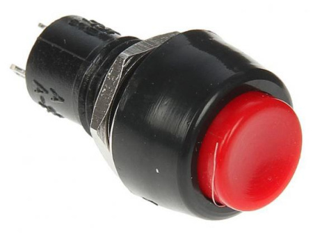 Выключатель-кнопка Rexant 1А (2с) (ON)-OFF Б/Фикс красная Micro (PBS-20В) 36-3080