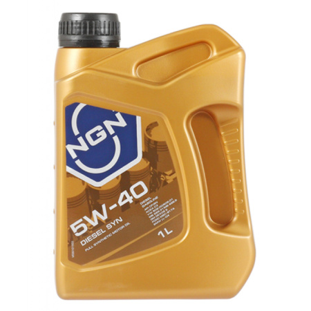 Моторное масло NGN 5W-40 Diesel SYN CF/SN 1л синтетическое  V172085633