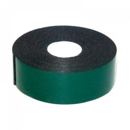 Двухсторонний скотч зеленого цвета на черной основе 40мм*5м Rexant 09-6140