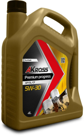 Моторное масло AKross PREMIUM PROGRESS 5W-30 SL/CF 4л AKS0010MOF