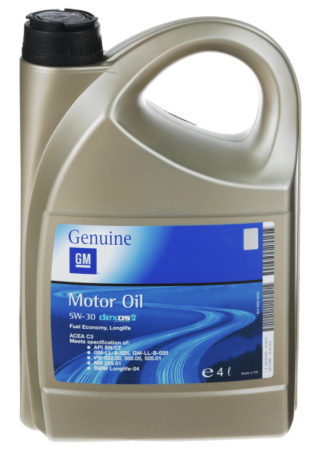 Моторное масло GM Dexos2 5w30 4л