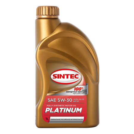 Моторное масло Sintec Platinum SAE 5W30 API SP ACEA C2/C3 синтетическое 1л 801992