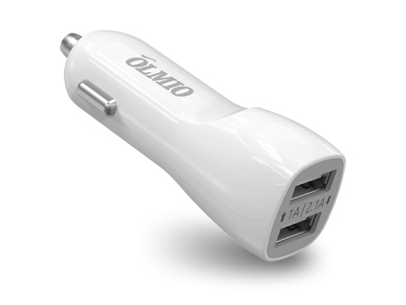 Автомобильное зарядное устройство Olmio microUSB 2в1 ( USB выход) 2.1А 038870