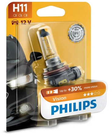 Галогенная лампа Philips H11 12V 55W (PGJ19-2) Vision 12362PRB1