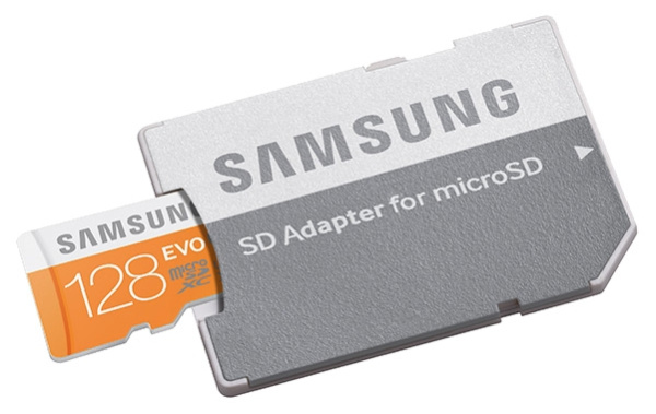 Карта памяти Samsung EVO microSDXC 128Gb Class 10 UHS-I U1   SD adapter (MB-MP128DA/RU) в интернет-магазине 12 Вольт