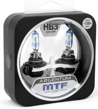 Галогенная лампа MTF Light Argentum  130% HB3 12V 65W