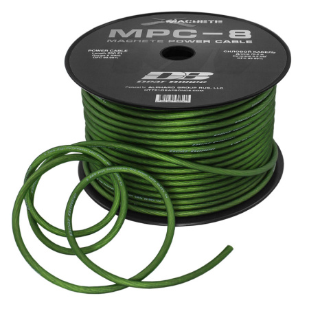 Силовой кабель Machete MPC-8GA Green