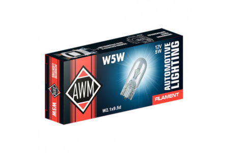 Лампа накаливания AWM W5W 12V-5W