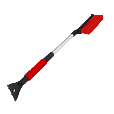 Щетка для очистки снега со скребком и телескопической ручкой Zipower 48-63см