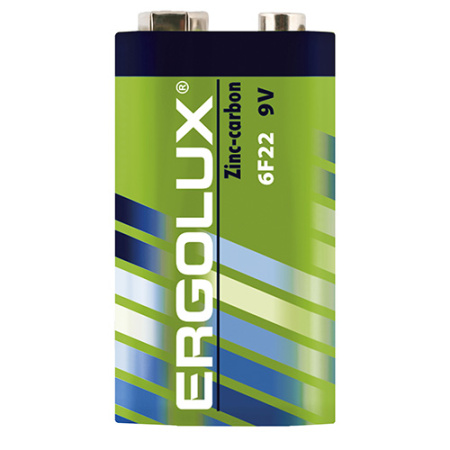 Батарейка Ergolux Zinc-carbon 6F22 SR1 Крона