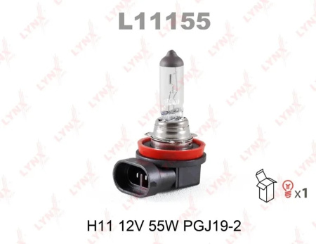 Галогенная лампа LYNXauto H11 12V 55W PGJ19-2 L11155