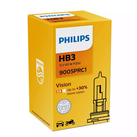 Галогенная лампа Philips HB3 12V 65W (P20d) (Premium) Vision