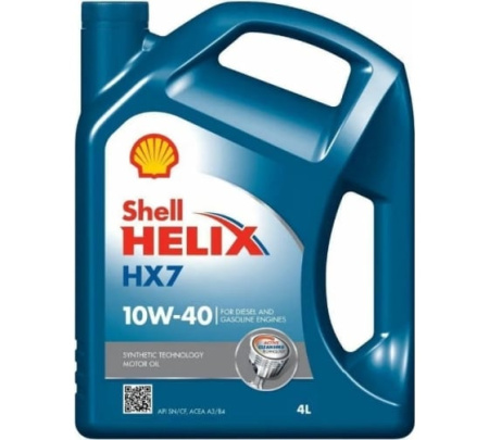 Моторное масло Shell Helix HX7 SN 10w40 4л 550053737