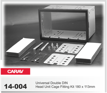 Универсальная корзина для крепления 2 DIN магнитолы CARAV 14-004