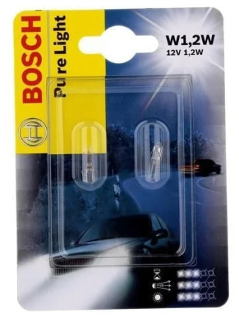 Лампа накаливания Bosch W1,2W 1,2W 12V 1987301024