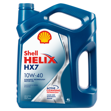 Моторное масло Shell Helix HX7 SN/CF 10w40 4л 550051575