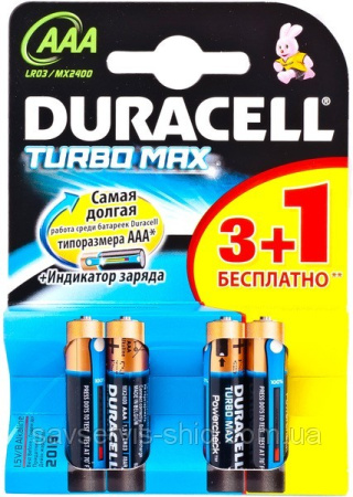 Батарейка Duracell TurboMax MN1500 AA LR6/316