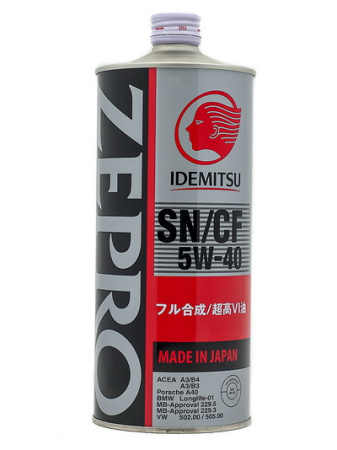 Моторное масло Idemitsu Zepro Euro Spec SN/GF-5 F-S 5w40 1л
