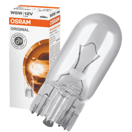 Лампа накаливания Osram W5W 12V-5W (W2,1x9,5d) 2825