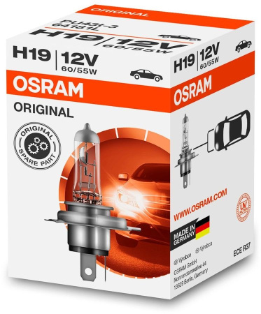 Галогенная лампа Osram H19 12V 60/55W (PU43t-3) 64181L