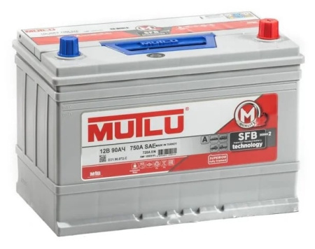 Автомобильный аккумулятор Mutlu SFB M2 6СТ-90.0 (105D31FL) бортик (обратная) D31.90.072.C