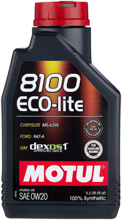 Моторное масло Motul 8100 Eco-Lite 0w20 SN/CF, GF-5 1л