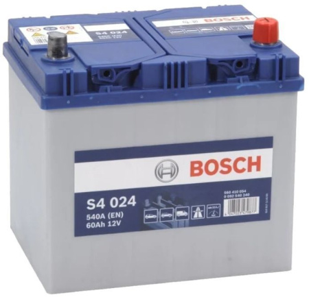 Автомобильный аккумулятор Bosch S4 Silver JIS 560 410 054 - 60Ач (азия, обратная)