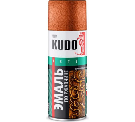 Эмаль KUDO KU-3007 молотковая по ржавчине медная 520мл