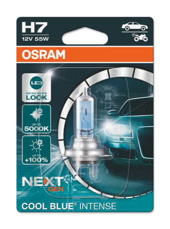 Галогенная лампа Osram H7 12V 55W (PX26d) Cool Blue Intense (1шт) 64210CBN-01B