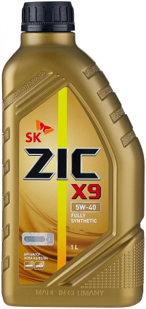 Моторное масло ZIC X9 SN/CF 5w40 1л 132000