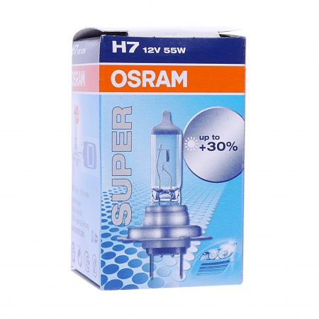 Галогенная лампа Osram H7 12V 60/55W (P43t) Super 64210SUP