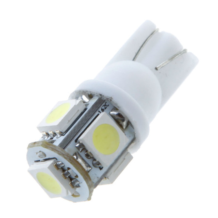 Светодиодная лампа T10 (W5W) 5050 - 5 SMD Белый