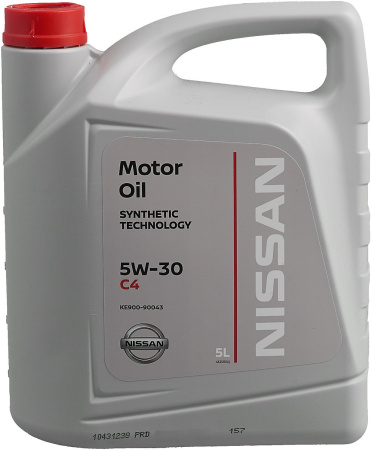 Моторное масло Nissan Motor Oil 5w30 DPF синтетическое 5л