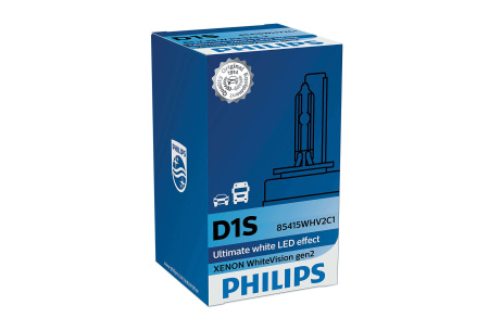 Ксеноновая лампа Philips D1S 85V 35W (PK32d-2) WhiteVision gen 2 85415WHV2C1