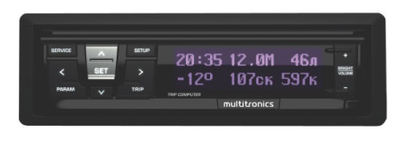 Бортовой компьютер Multitronics RI-500 (универсальный DIN, ISO)