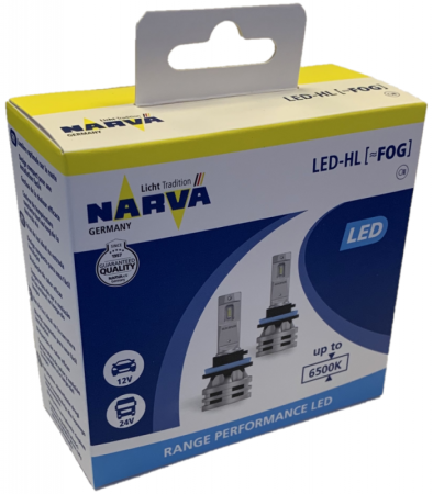 Светодиодная лампа Narva H8/H11/H16 12V-LED-FOG 6500K 16W Range Performance LED