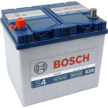 Автомобильный аккумулятор Bosch S4 Silver JIS 560 411 054 - 60Ач (азия, прямая)