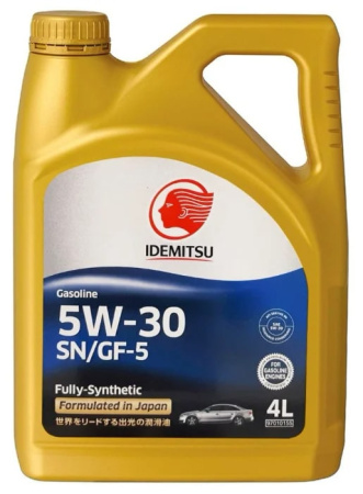 Моторное масло Idemitsu SN/GF-5 F-S 5w30 4л 30011328746